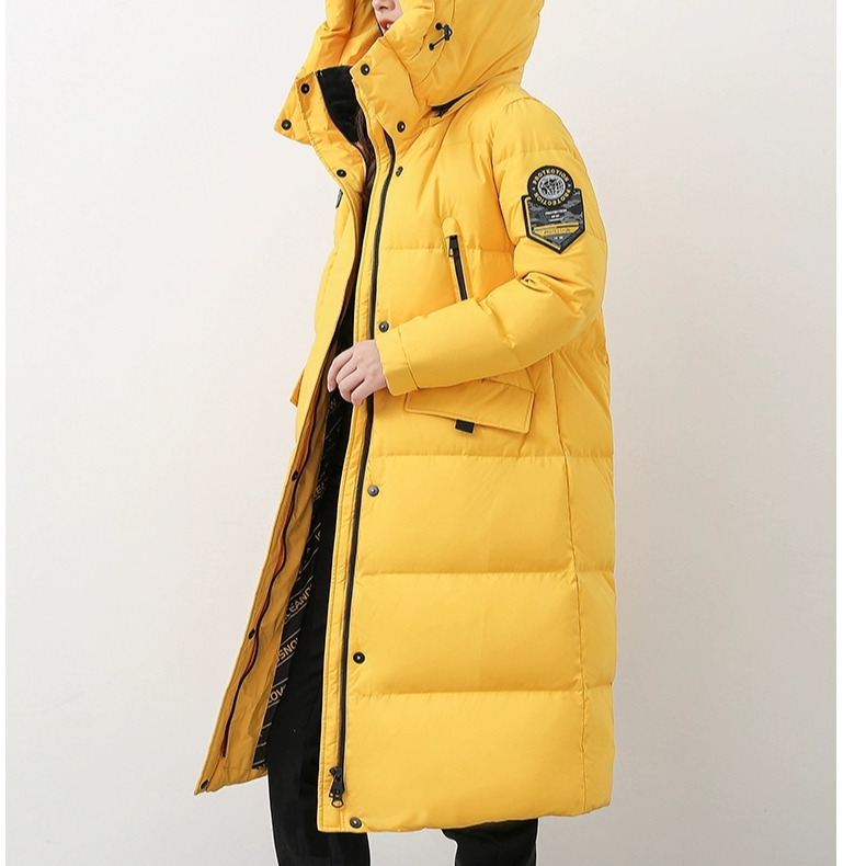 BENGEN/冰洁【领口染色】黄色长款百搭潮流休闲服装（介意勿拍）