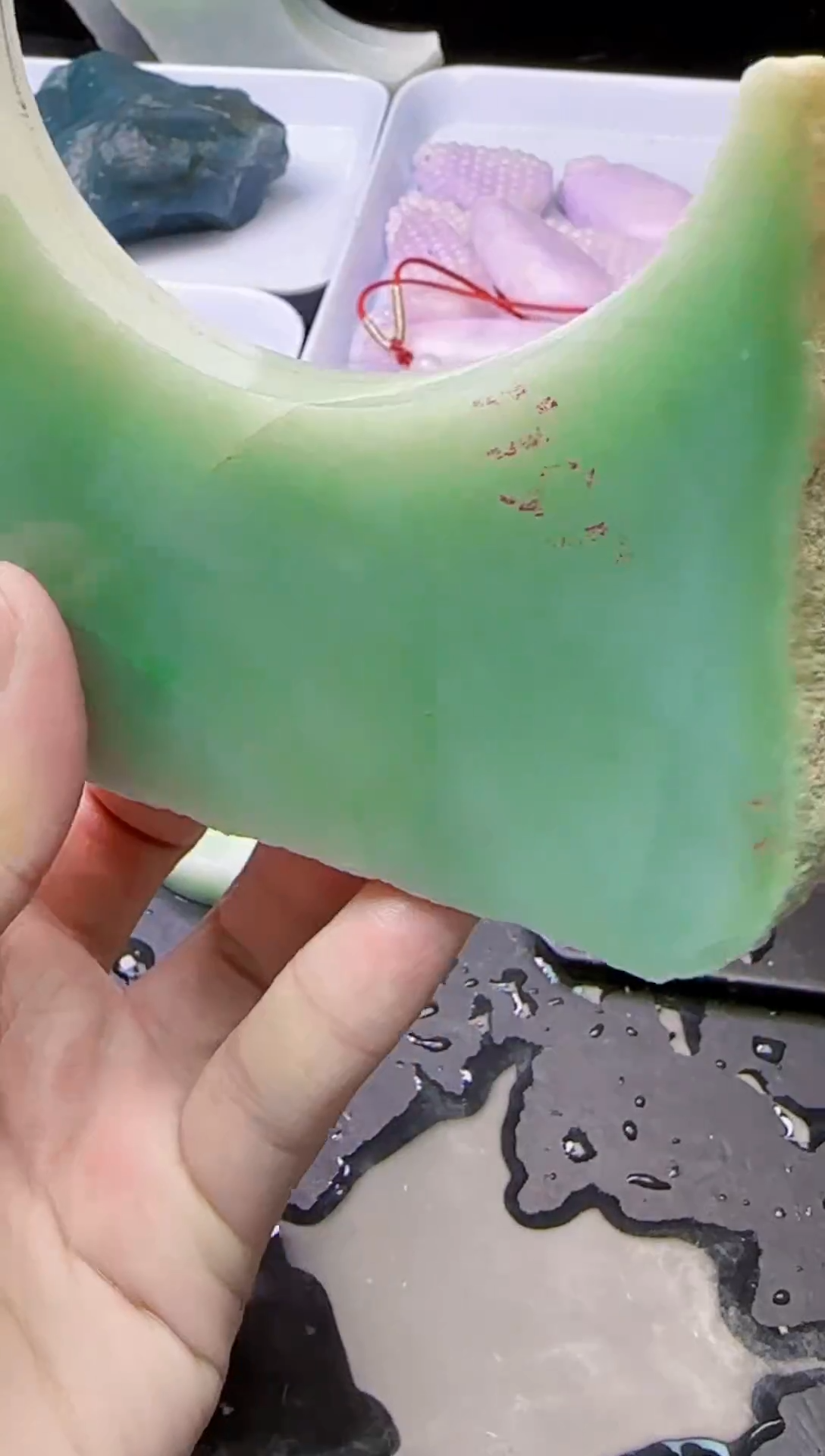 配石翡翠梦*065天然A货翡翠