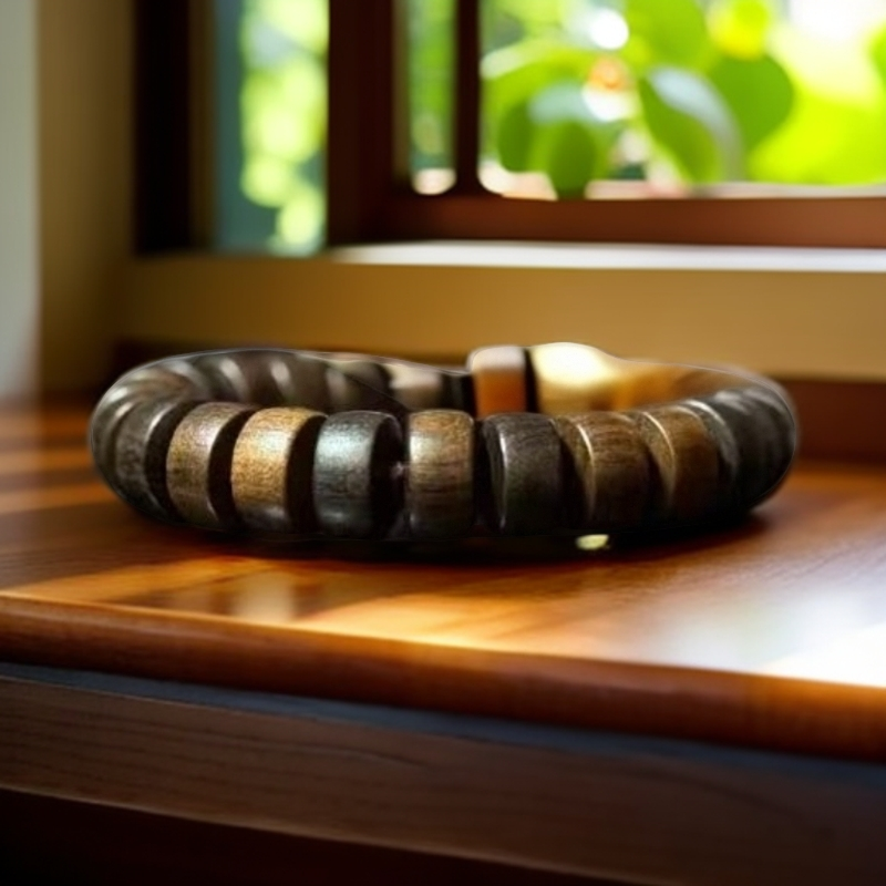 增香沉香木增香沉香木天然老料车轮药片单圈628【无礼盒】