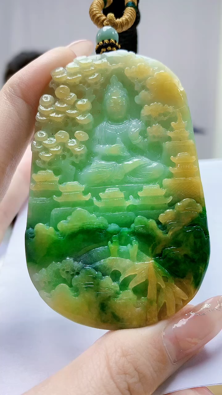 未镶嵌定制翡翠4829jw-毛货挂件68