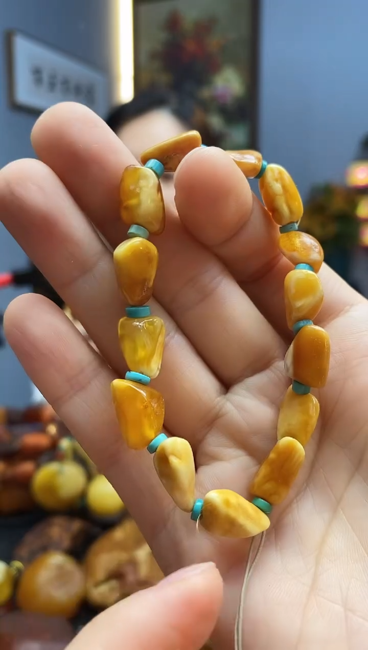 手链琥珀未镶嵌手串