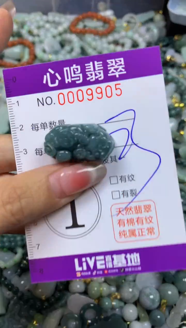 翡翠未镶嵌颈饰闪购009905
