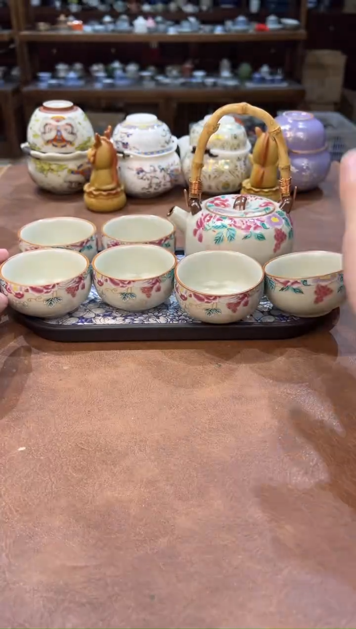 真的很便宜会开片的旅行茶具