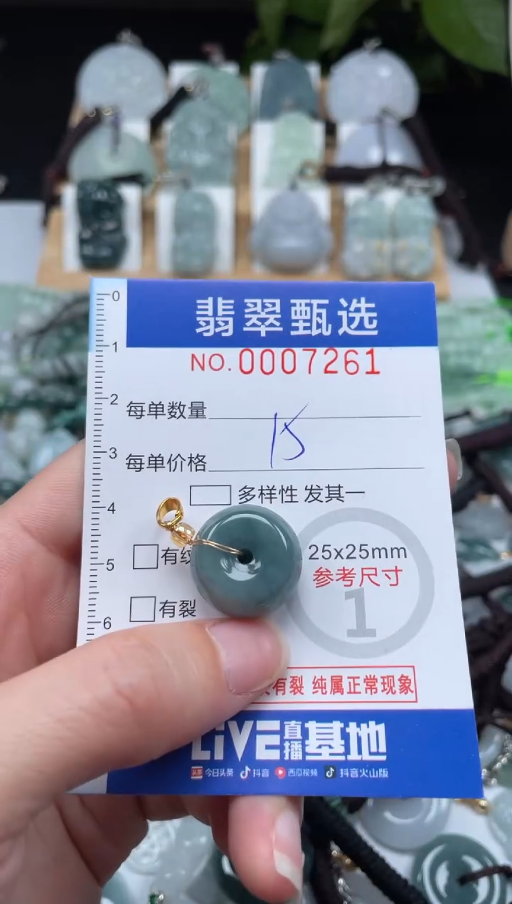 【闪购商品】翡翠未镶嵌颈饰00..7261