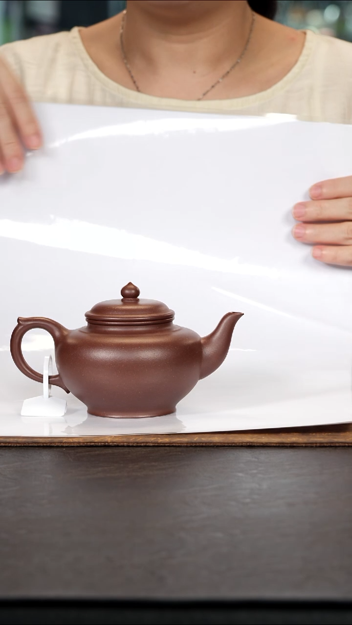 茶壶紫砂笑樱老紫泥300cc
