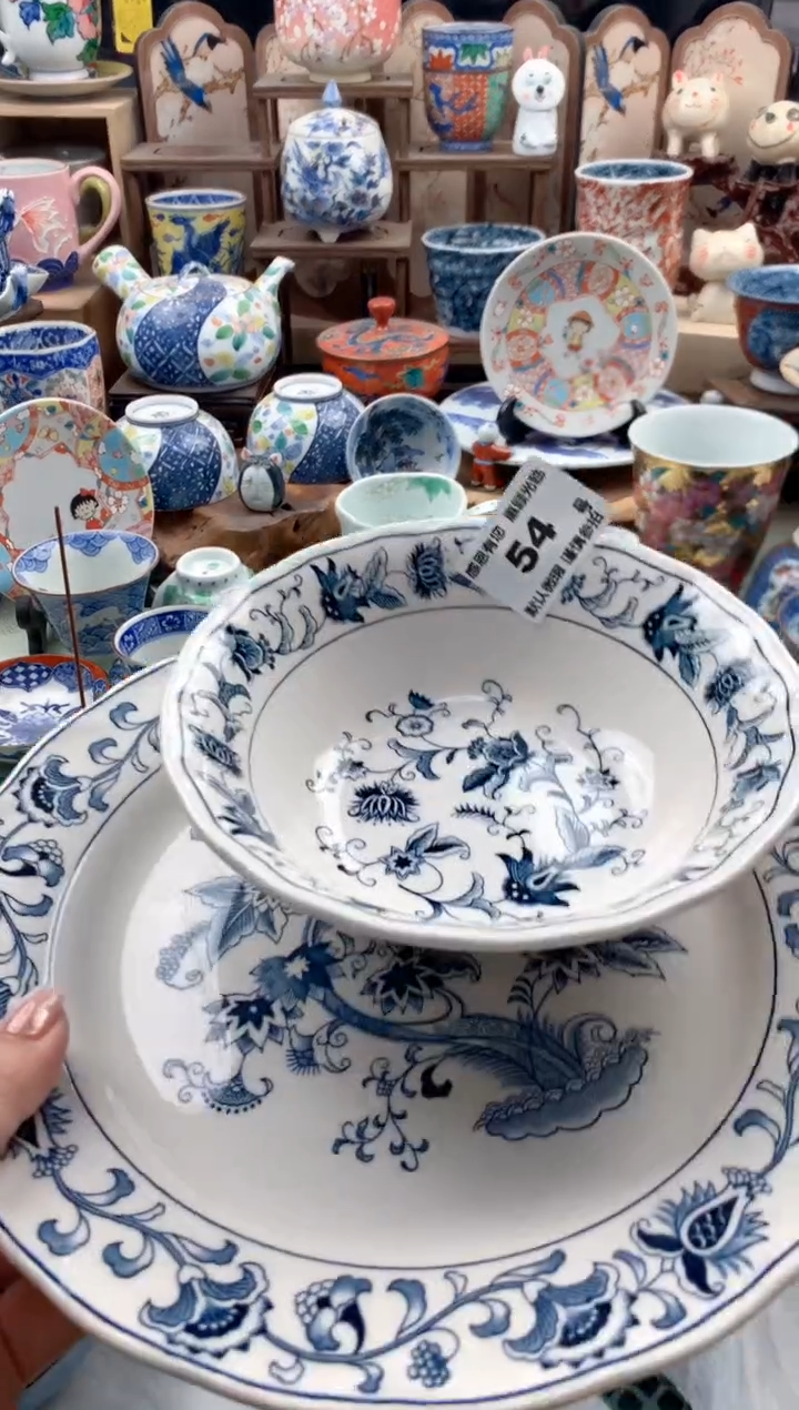 瓷片小*雀54号九姑娘工艺品瓷器