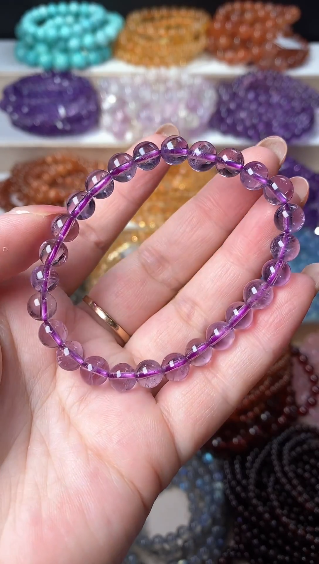 未镶嵌手链紫晶13