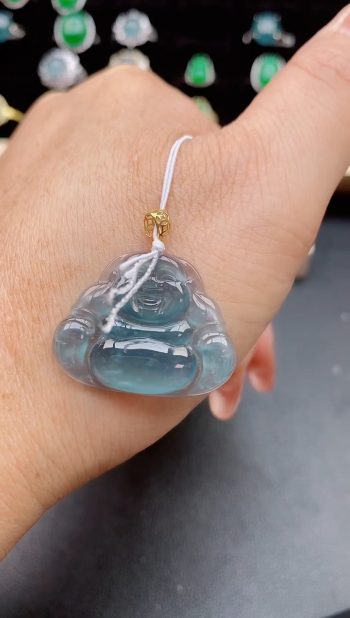 【闪购商品】翡翠吊坠(赠链)18K金镶嵌321312