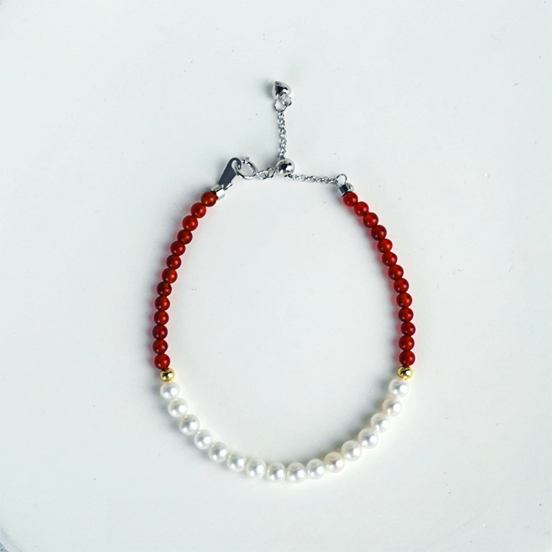 【乔森-甄香】淡水珍珠手链 4-5mm s925