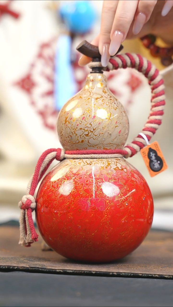 【闪购商品】RD172漆艺酒葫芦不包手串及旋转底座