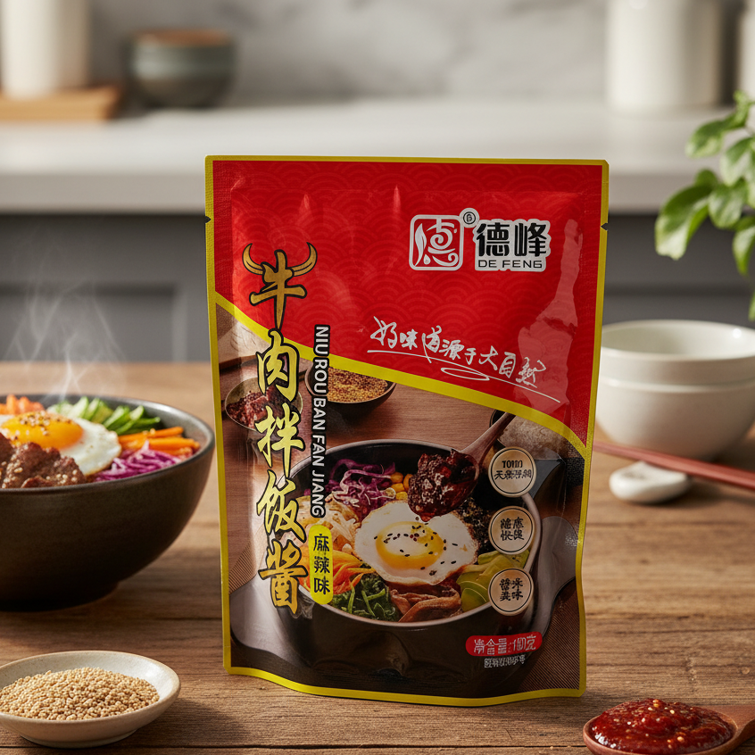 【达人专属】德峰拌饭混合牛肉酱鸡肉酱2袋炒菜拌饭拌面下饭酱