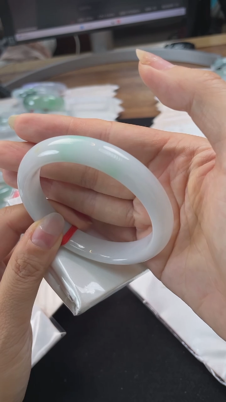 翡翠手镯未镶嵌3号-57.3正圈/MY/2