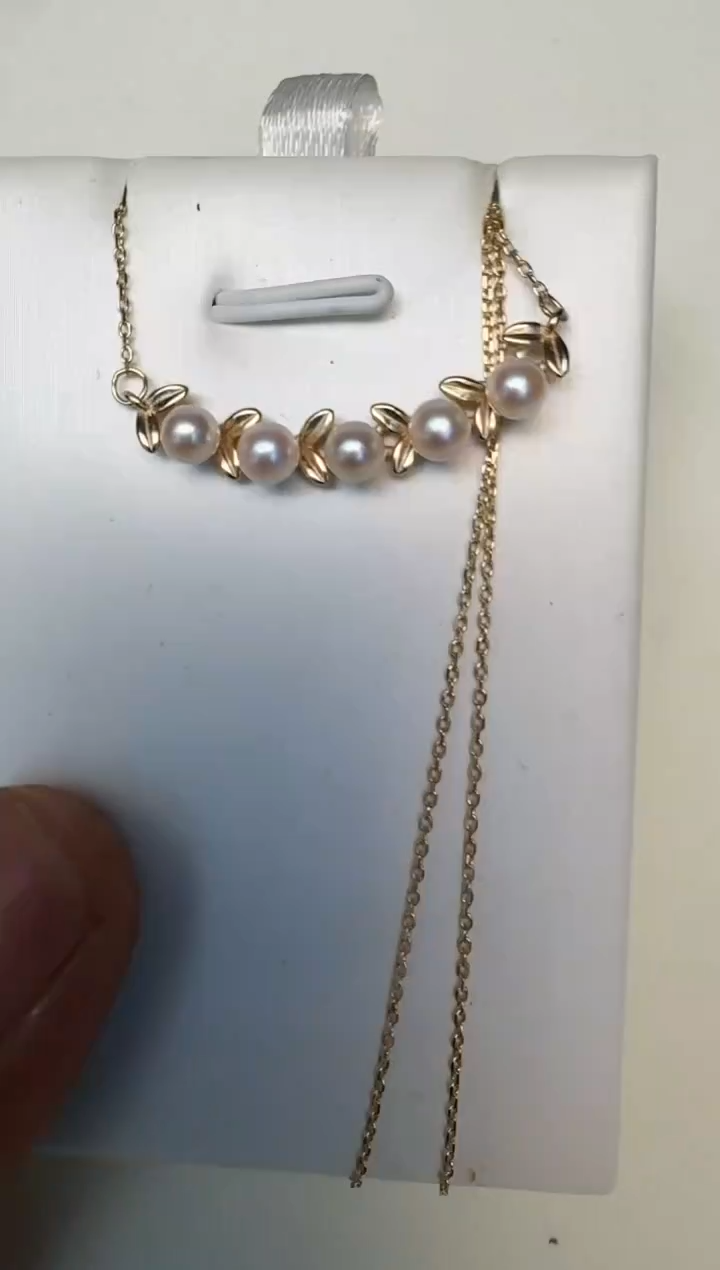 海水珍珠银S925镶嵌颈饰套链