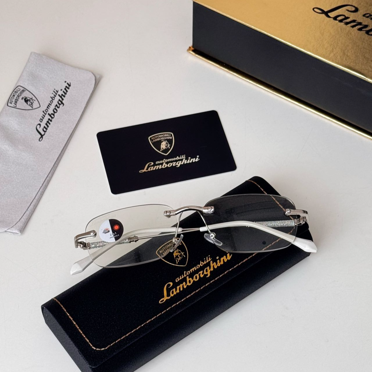 新款兰博基尼高级黑金款老花眼镜自动变焦太阳镜舒适设计时尚眼镜