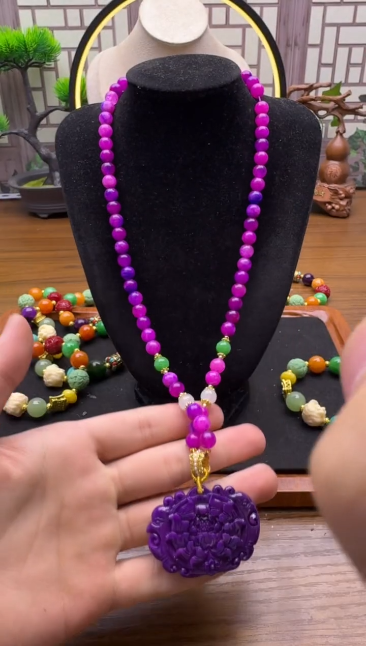 苏纪石（舒俱来）14K金镶嵌颈饰YC01   