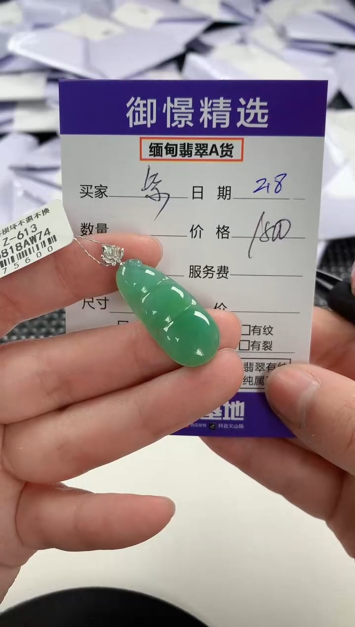 【闪购商品】翡翠颈饰18K金镶嵌94              
