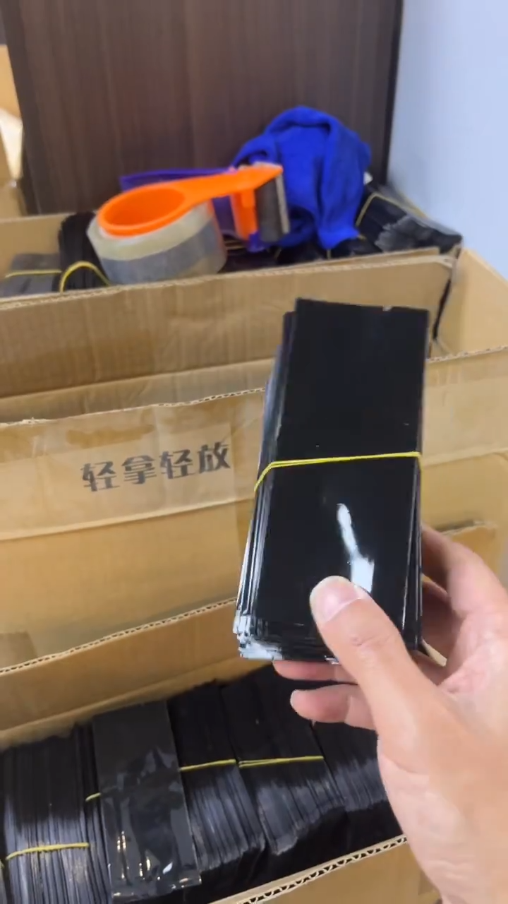 清仓空白泡袋4000个亮黑短泡袋13cm