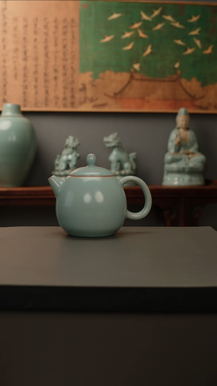 【闪购商品】杯仿古釉原矿 龙蛋壶