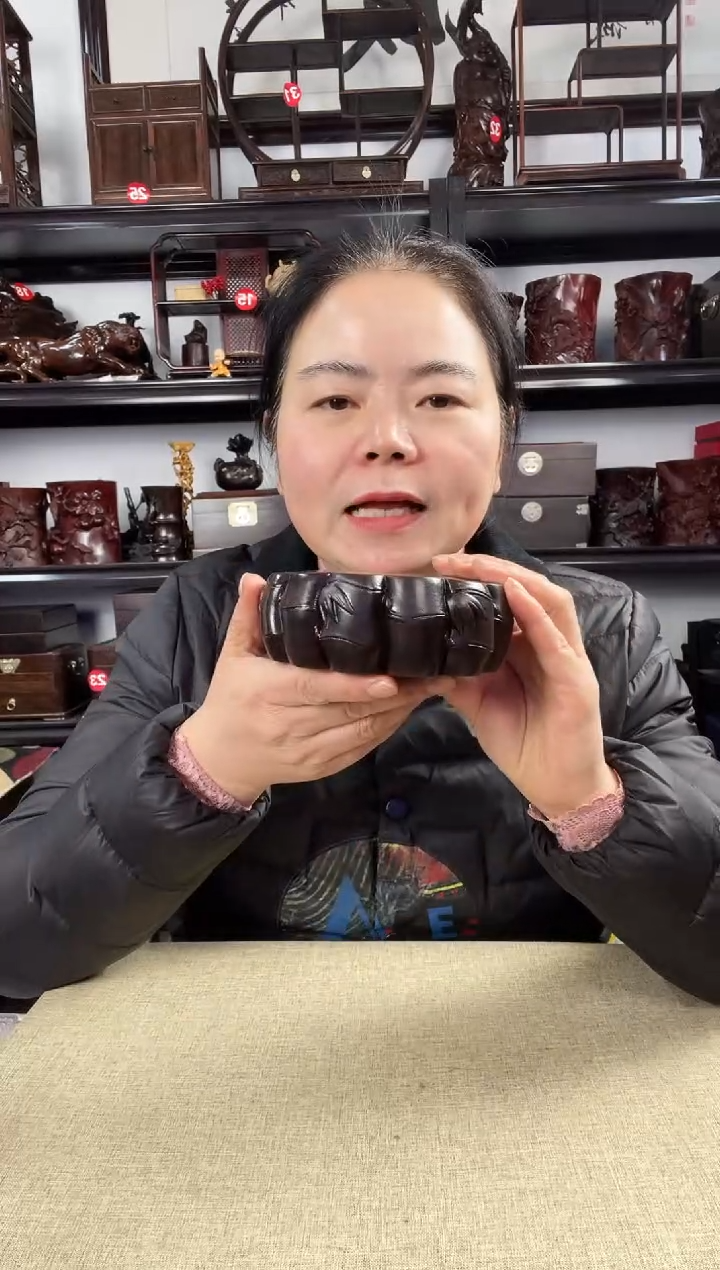 木大竹节圆老李红木工艺品