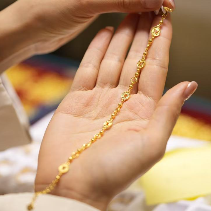 【巧玲专属】足金999钱币手链 经典时尚百搭 6.3