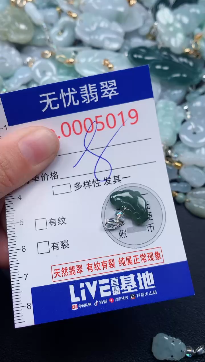 吊坠(不含链)未镶嵌翡翠5019