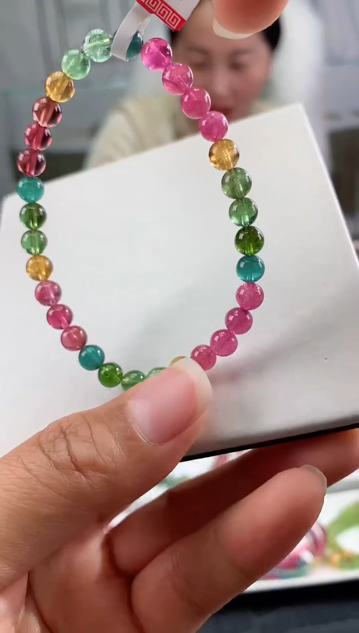 【闪购商品】碧玺手串未镶嵌多样性发一条