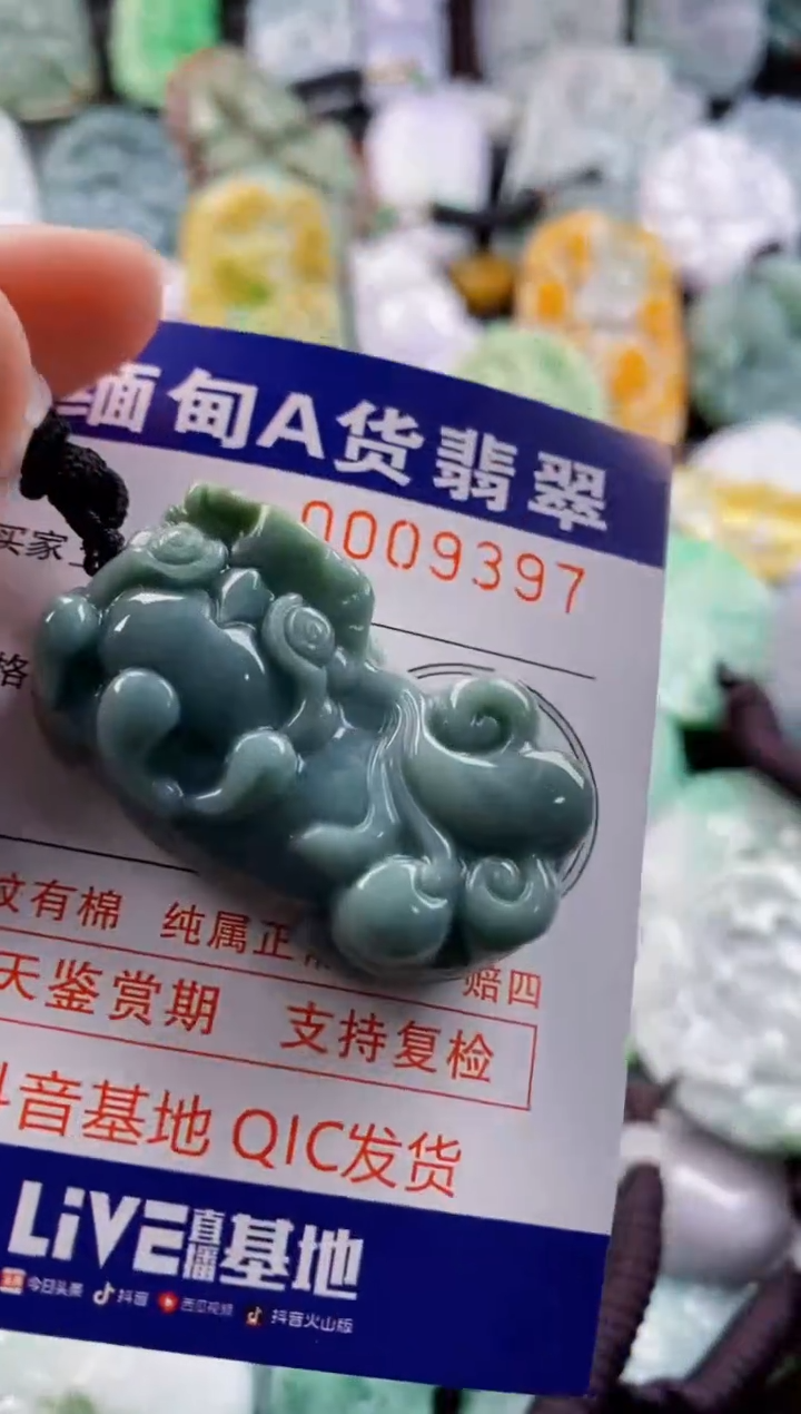 翡翠未镶嵌吊坠(不含链)1