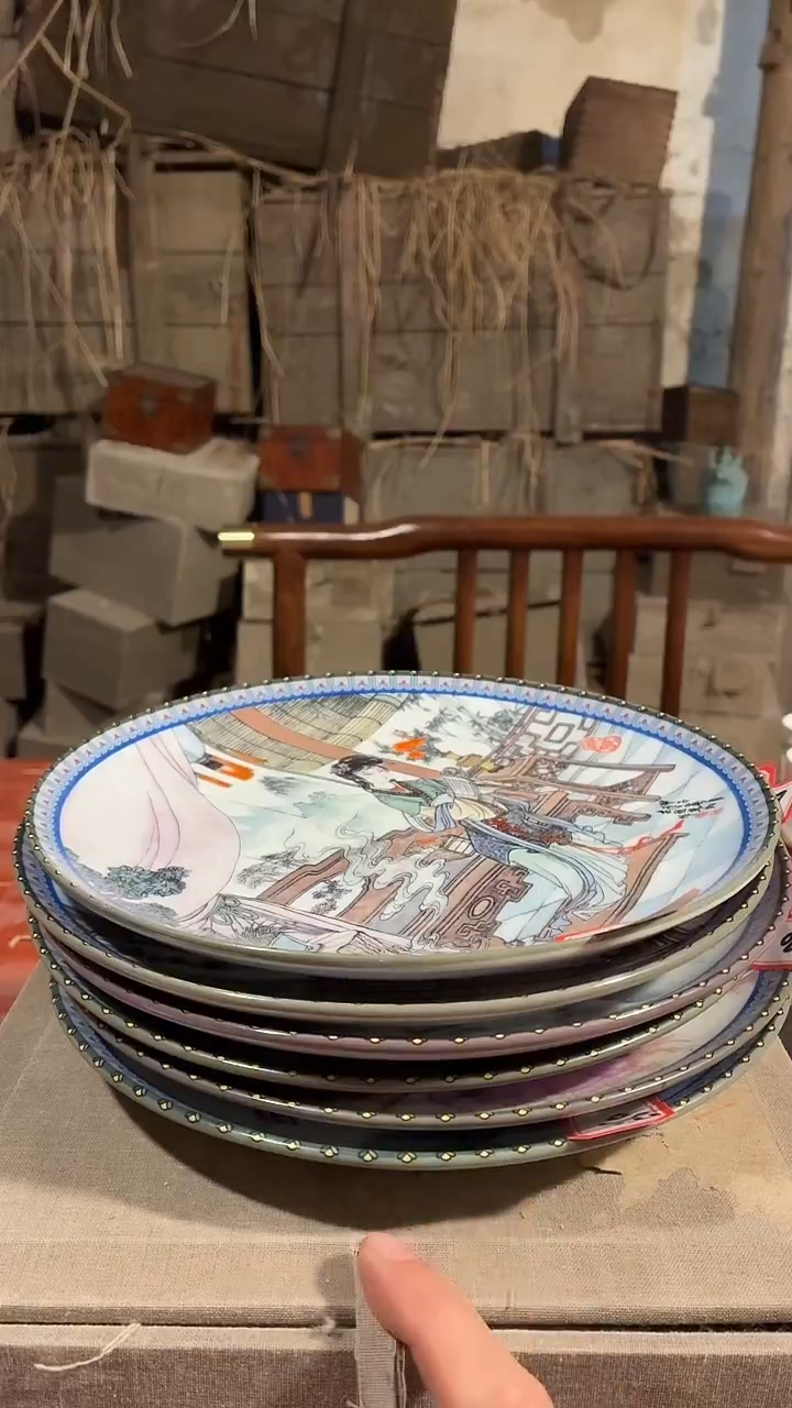 摆件瓷E75十二金钗景德镇陶瓷摆件