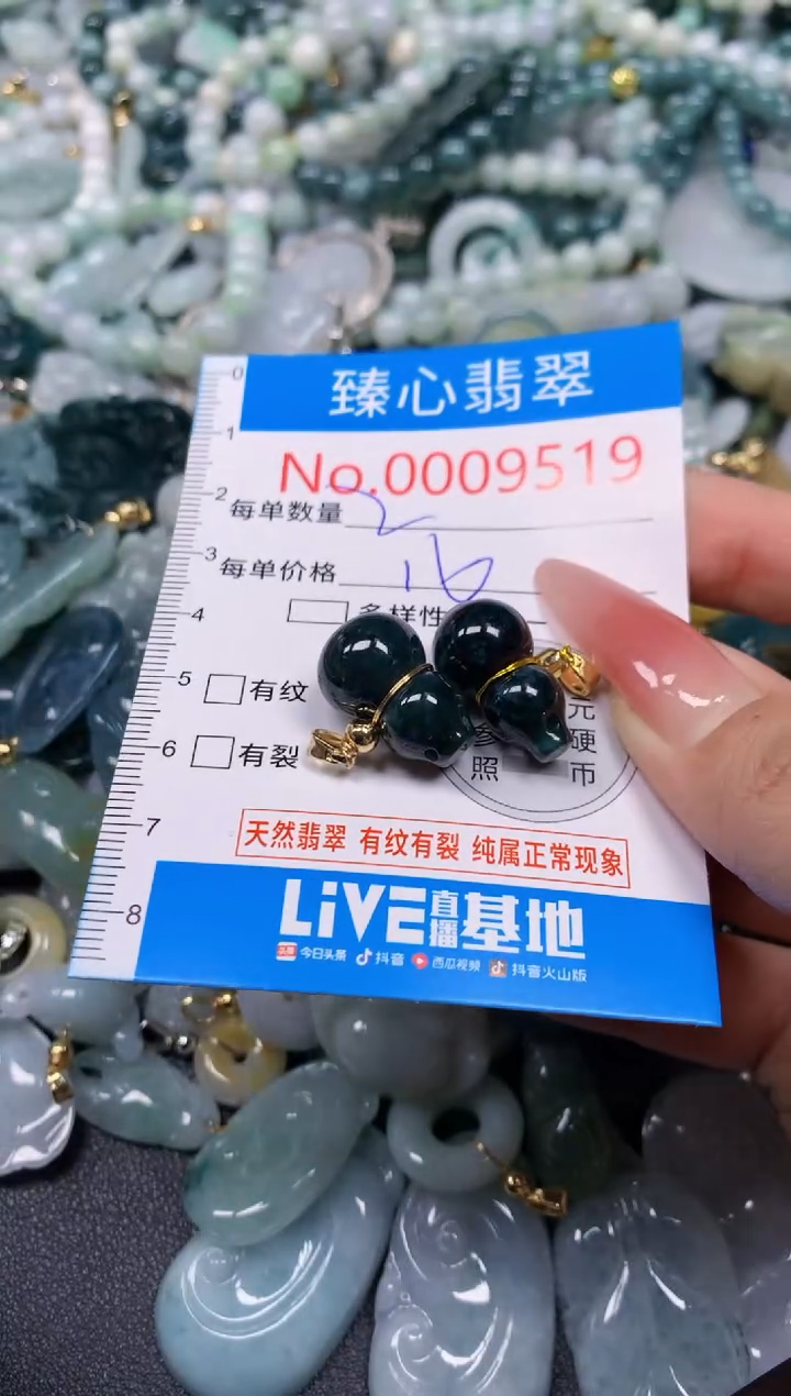 【闪购商品】翡翠颈饰未镶嵌含绳0009519