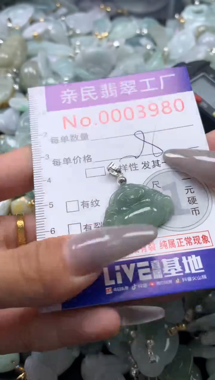 颈饰未镶嵌翡翠3980
