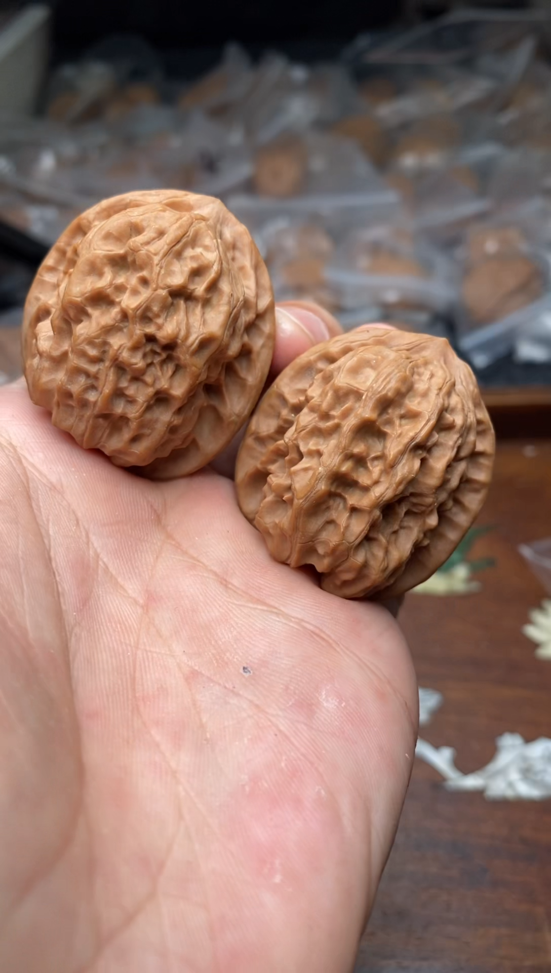 【闪购商品】文玩核桃把件A353号37尺磐石.团