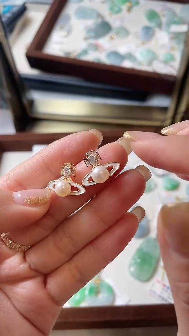 【闪购商品】淡水珍珠耳饰合金耳环