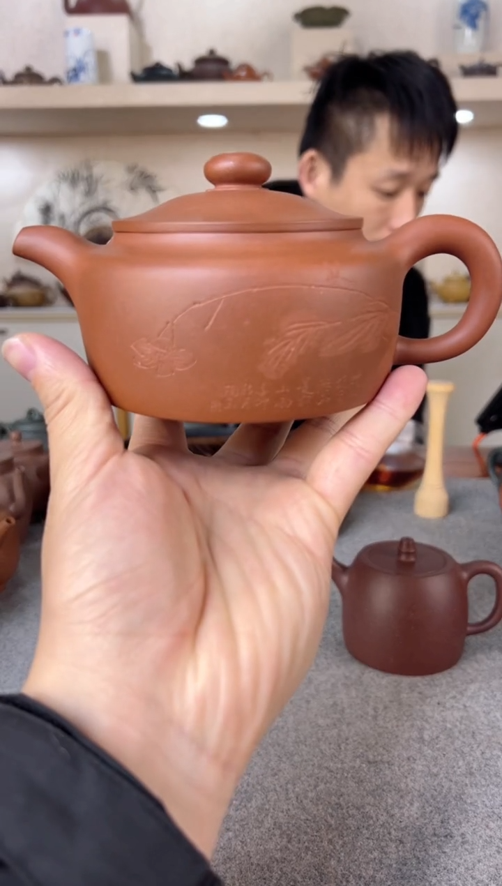 【闪购商品】紫砂茶壶旭帽 紫泥 半手工