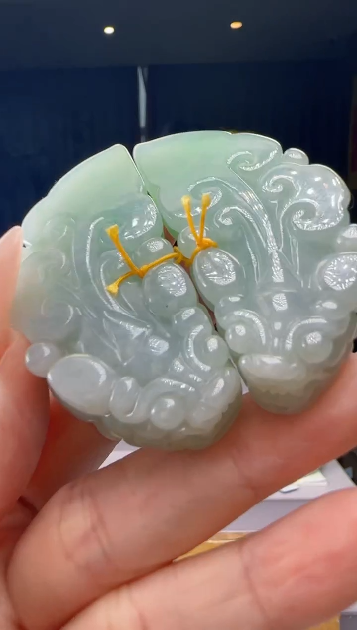 颈饰未镶嵌翡翠一对YJ@@WS1WX41881