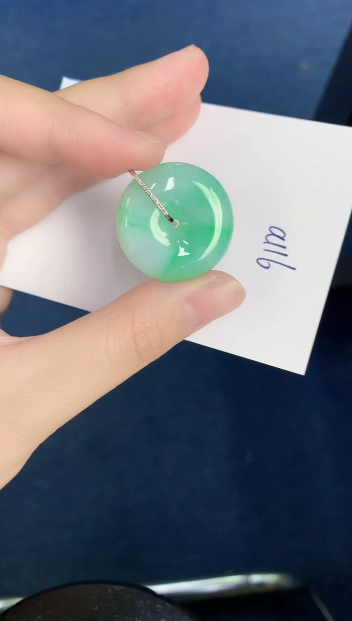 【闪购商品】翡翠颈饰18K金镶嵌000000000