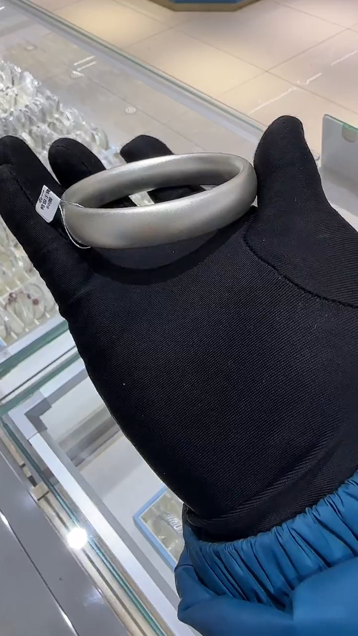 珐琅足银60圈手镯49.5