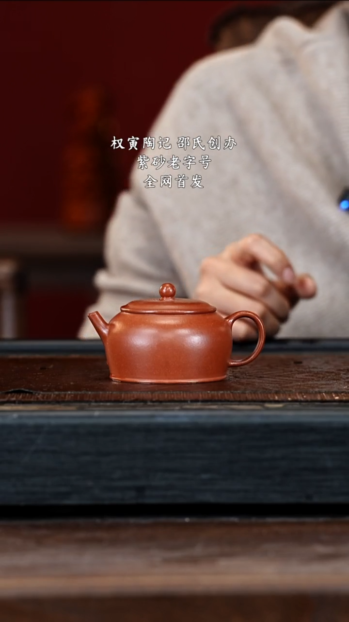 宜兴紫砂团团紫砂精选紫砂壶