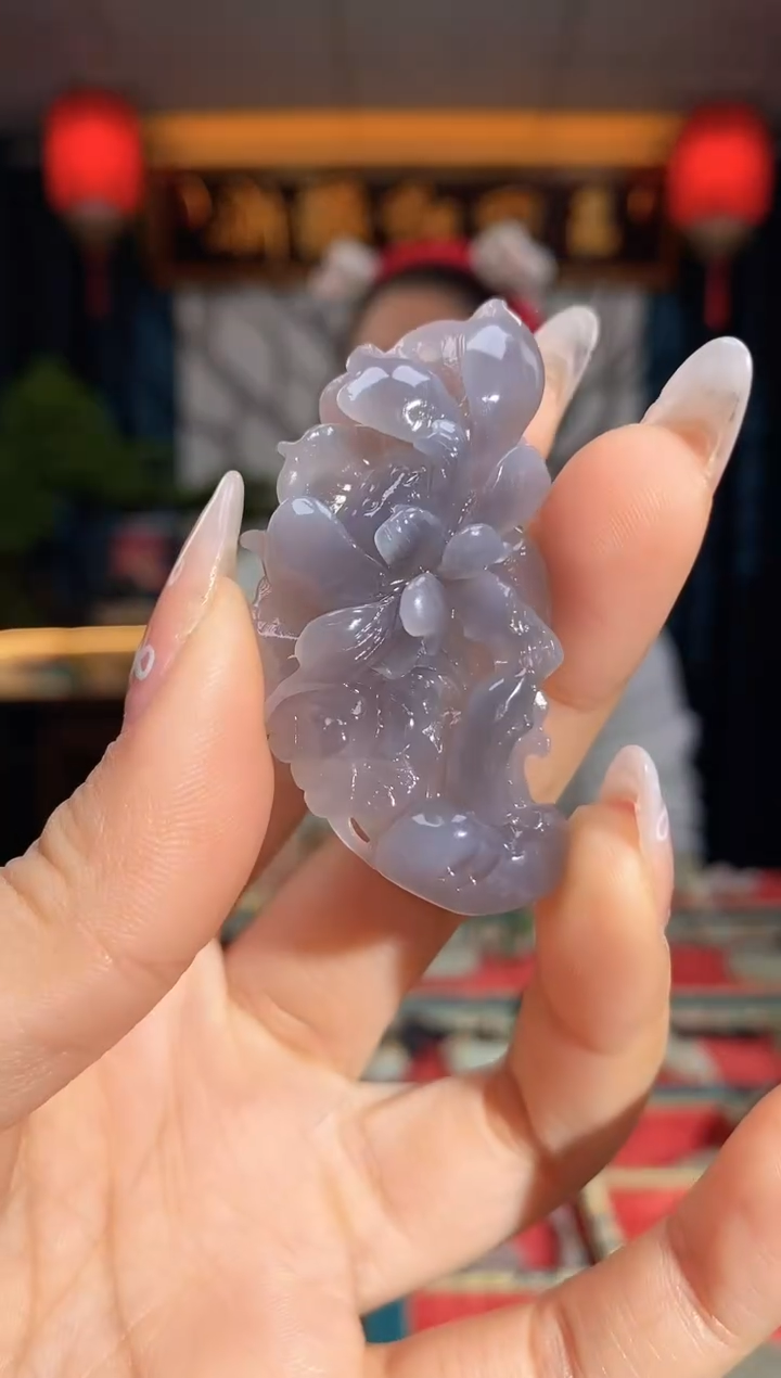 【闪购商品】和田玉颈饰未镶嵌莲花