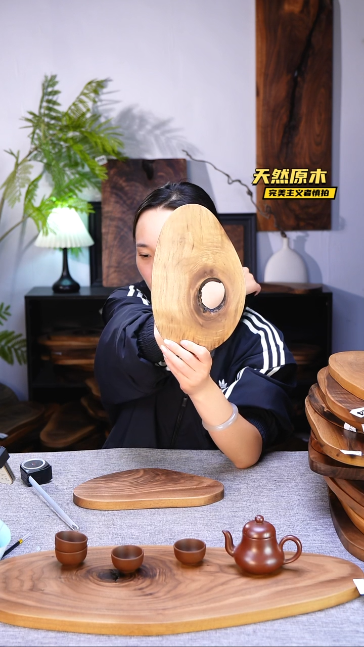木北美黑胡桃原木.干裂疤结不属于商品质量问题完美主义者慎拍