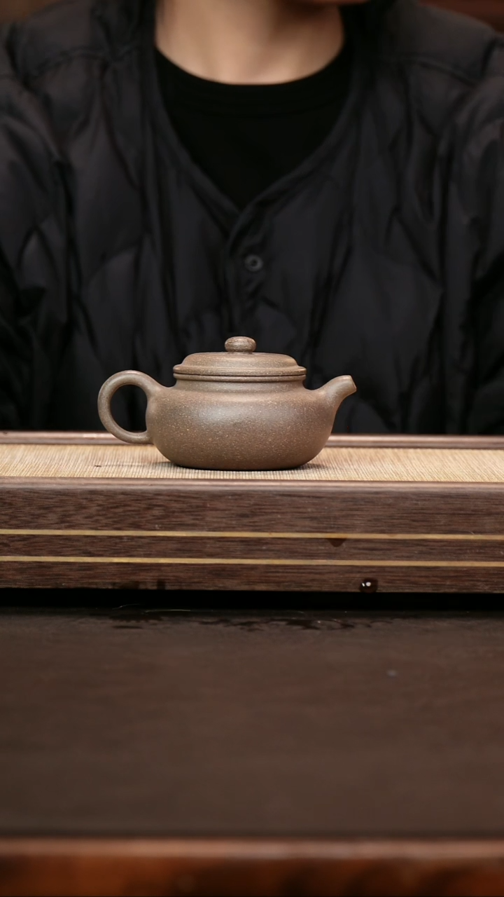 茶壶紫砂青灰段泥 仿古180cc