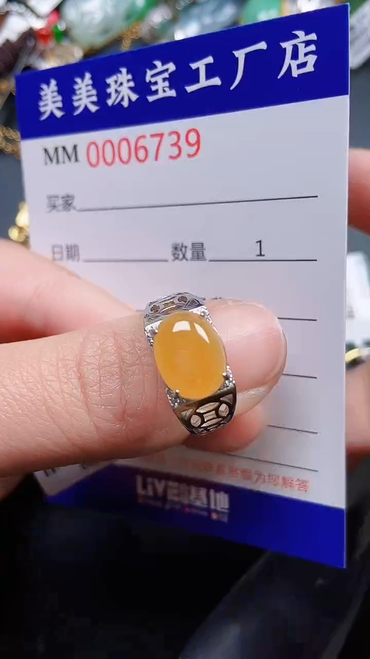 颈饰银S925镶嵌翡翠6739