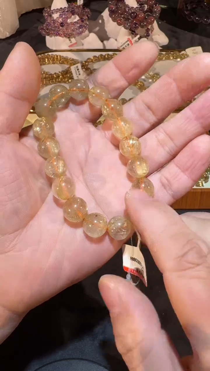 未镶嵌手串发晶SJ-698金发晶