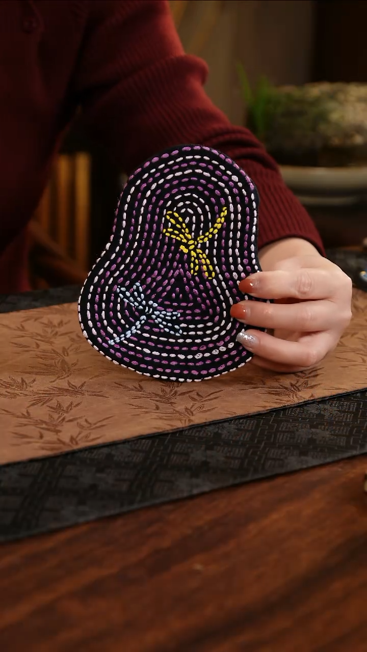 【闪购商品】织绣小葫芦杯垫A款