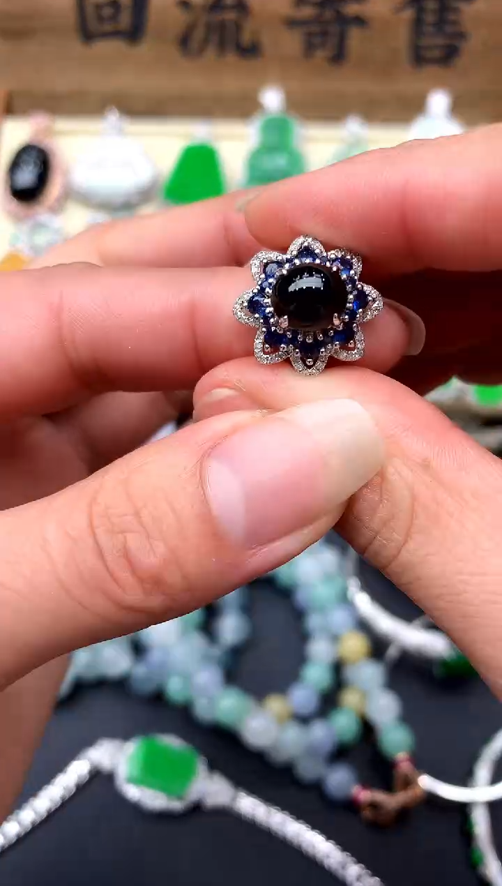 【闪购商品】翡翠戒指18K金镶嵌289-中国好珍宝