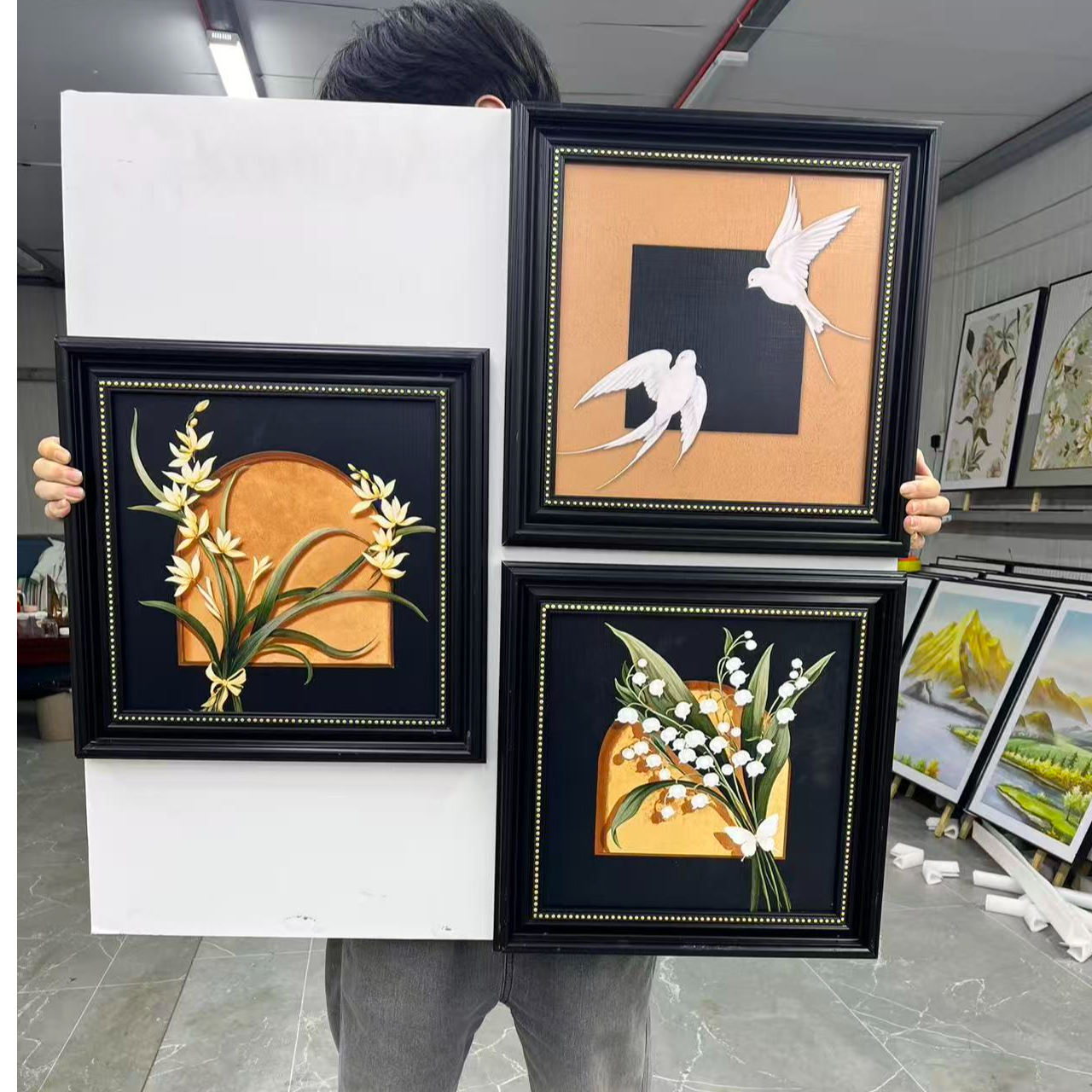 260复古艺术客厅装饰画适用于卧室玄关餐厅沙发背景墙