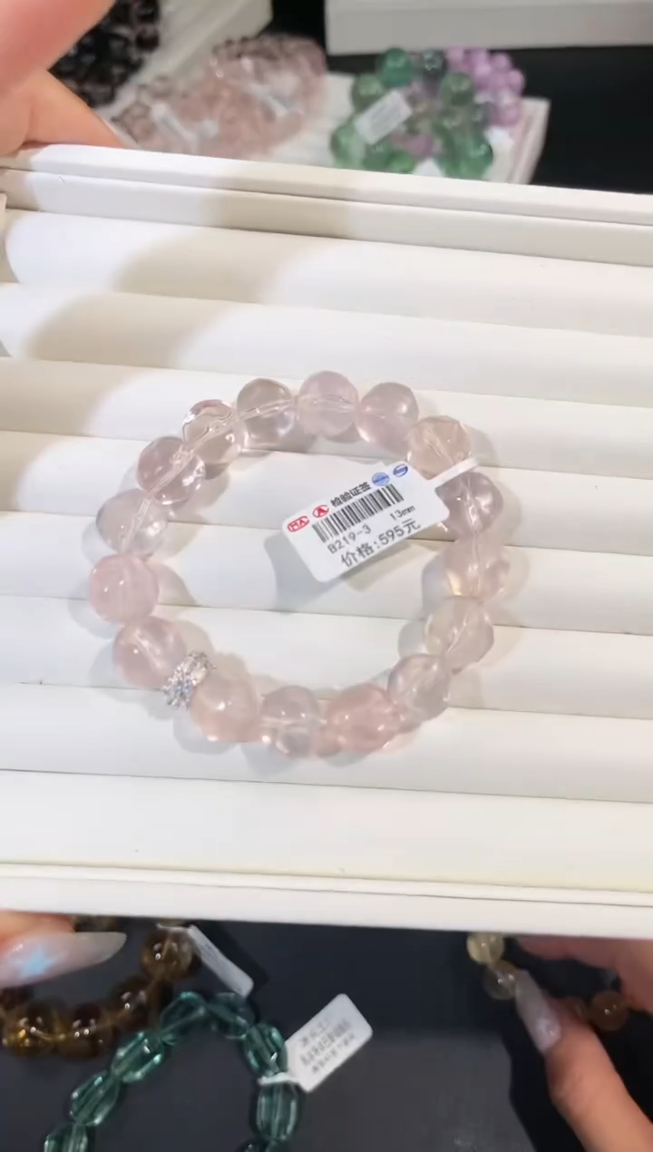 水晶手链合金多样性发一菠萝珠13mm