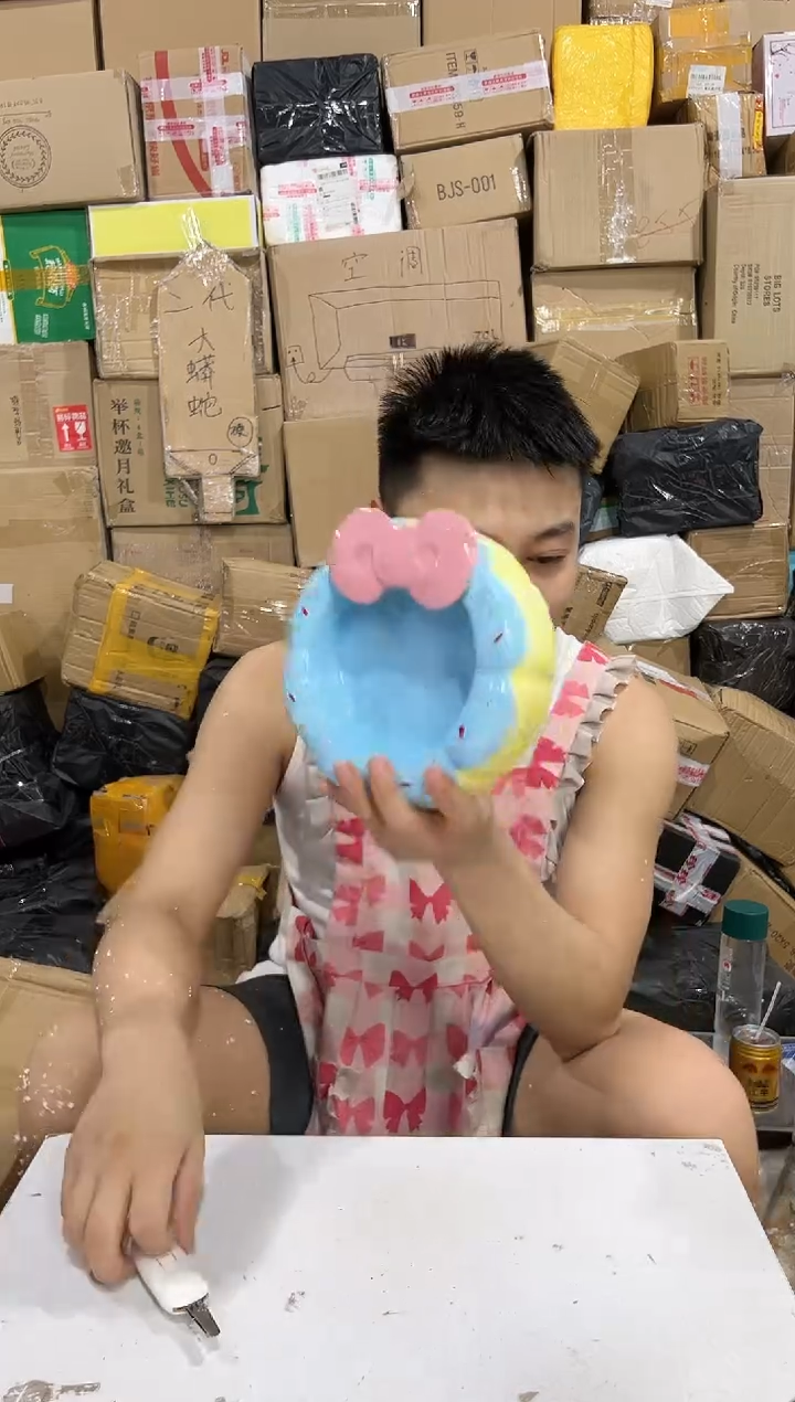瓷片蛋糕蝴蝶结甜甜圈狗粮碗
