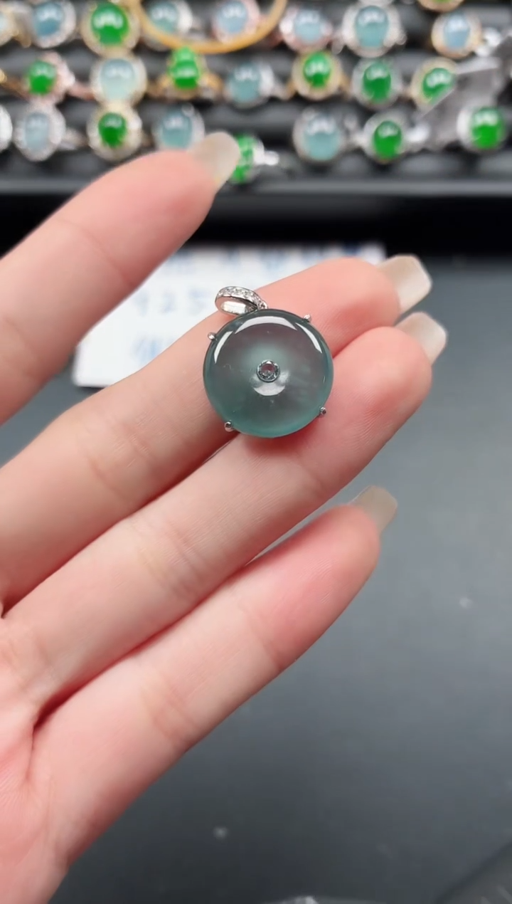 银S925镶嵌戒指翡翠1111