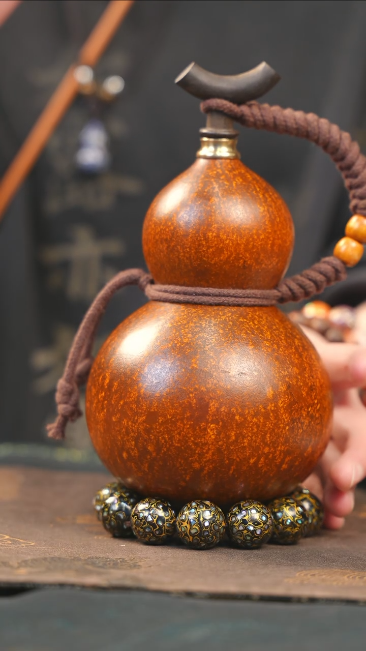 【闪购商品】YL110大漆酒葫芦不包手串及旋转底座