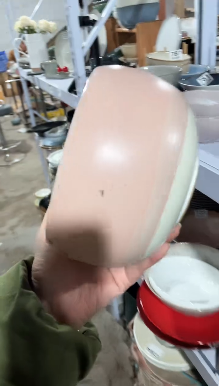 【闪购商品】碗微瑕（1件套）粉色饽饽碗